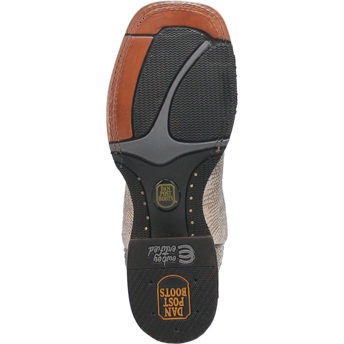 Dan Post Men's Elgin Genuine Lizard Square Toe Boots - Natural - Dan Post Boots