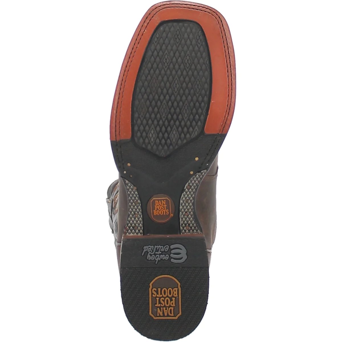 Dan Post Men's Franklin Genuine Leather Square Toe Boots - Brown - Dan Post Boots