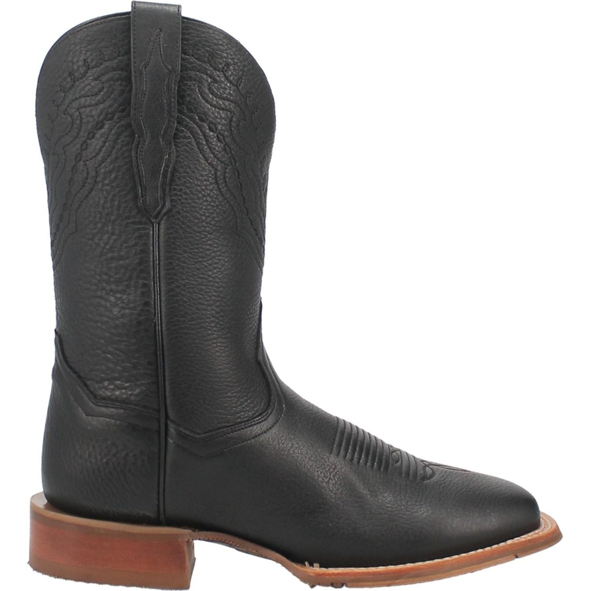 Dan Post Men's Milo Genuine Leather Square Toe Boots - Black - Dan Post Boots