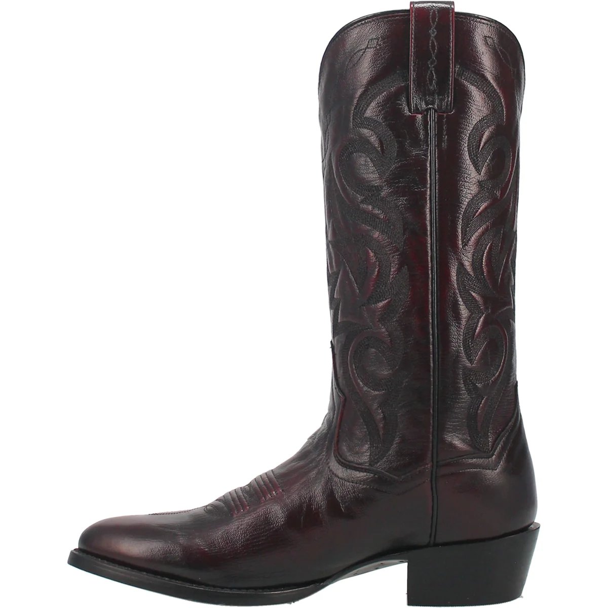 Dan Post Men's Milwaukee Leather Round Toe Boots - Blackcherry - Dan Post Boots