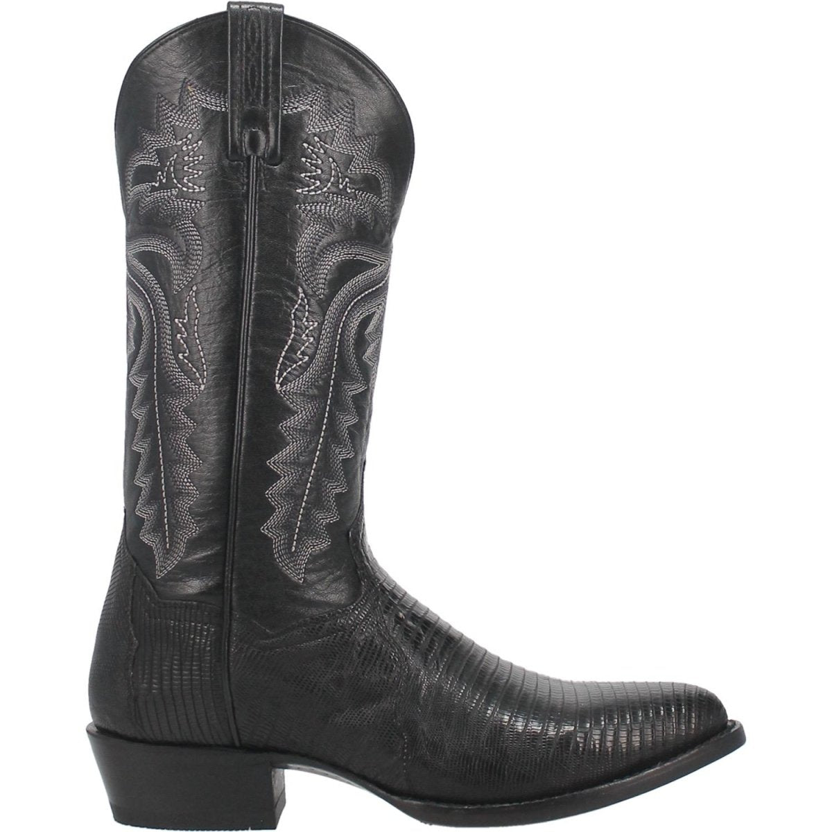 Dan Post Men's Winston Genuine Lizard Round Toe Boots - Black - Dan Post Boots