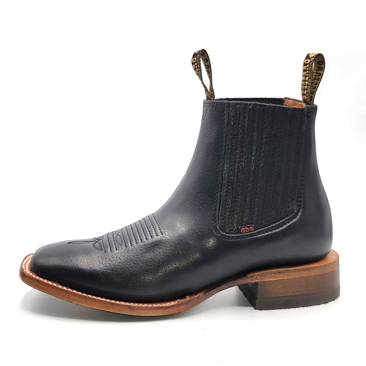 El Besserro Men's Ankle Boots Square Toe Black 6438 - Hooch Boots