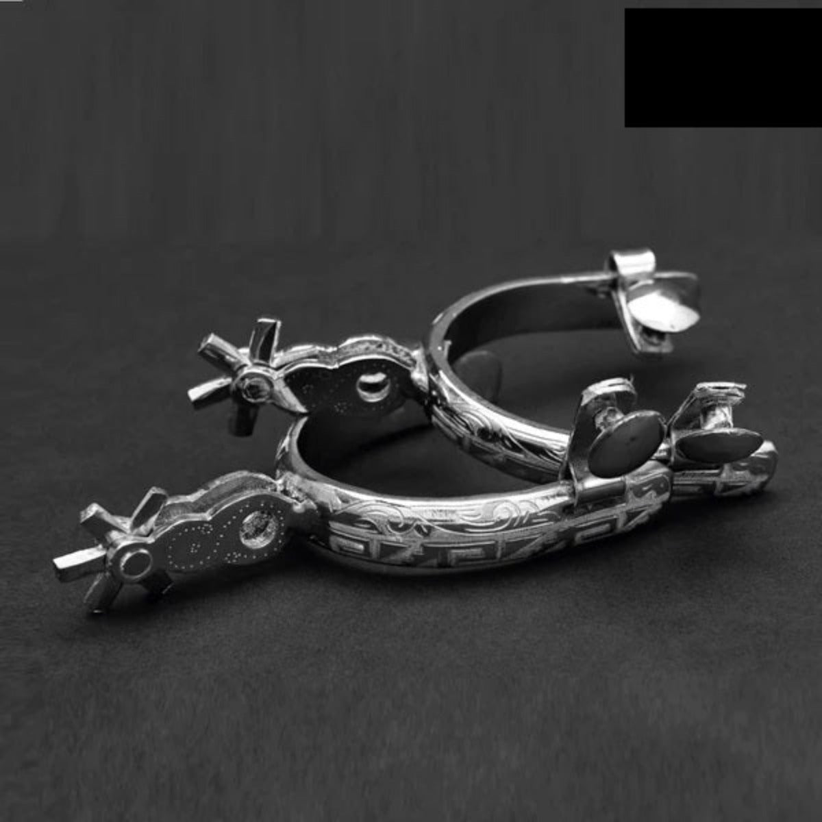 Espuelas Finas Charras de Acero con Rodaja de 1.25" IMP-53613 - ImporMexico