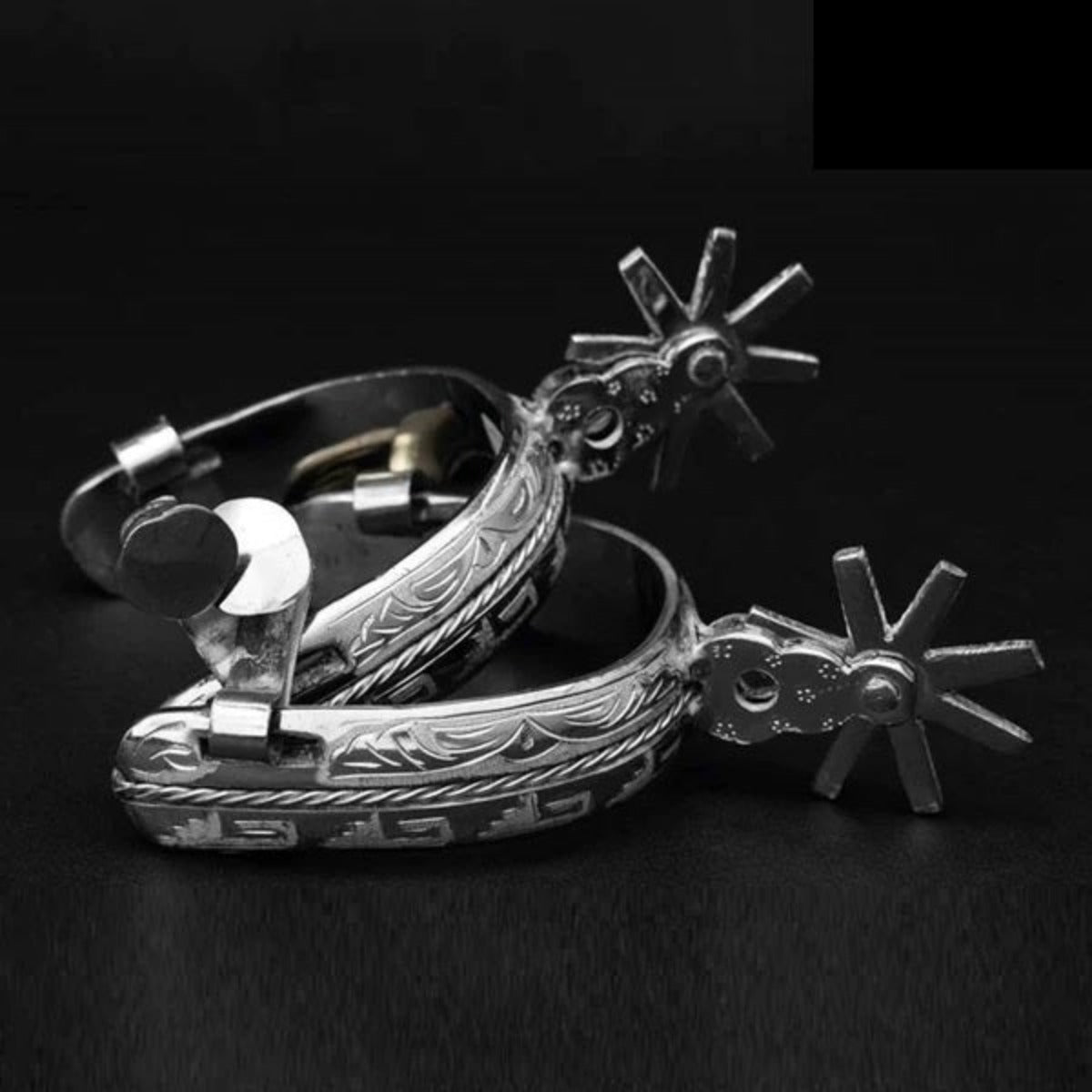 Espuelas Finas Charras de Acero con Rodaja de 1.5" IMP-53511 - ImporMexico