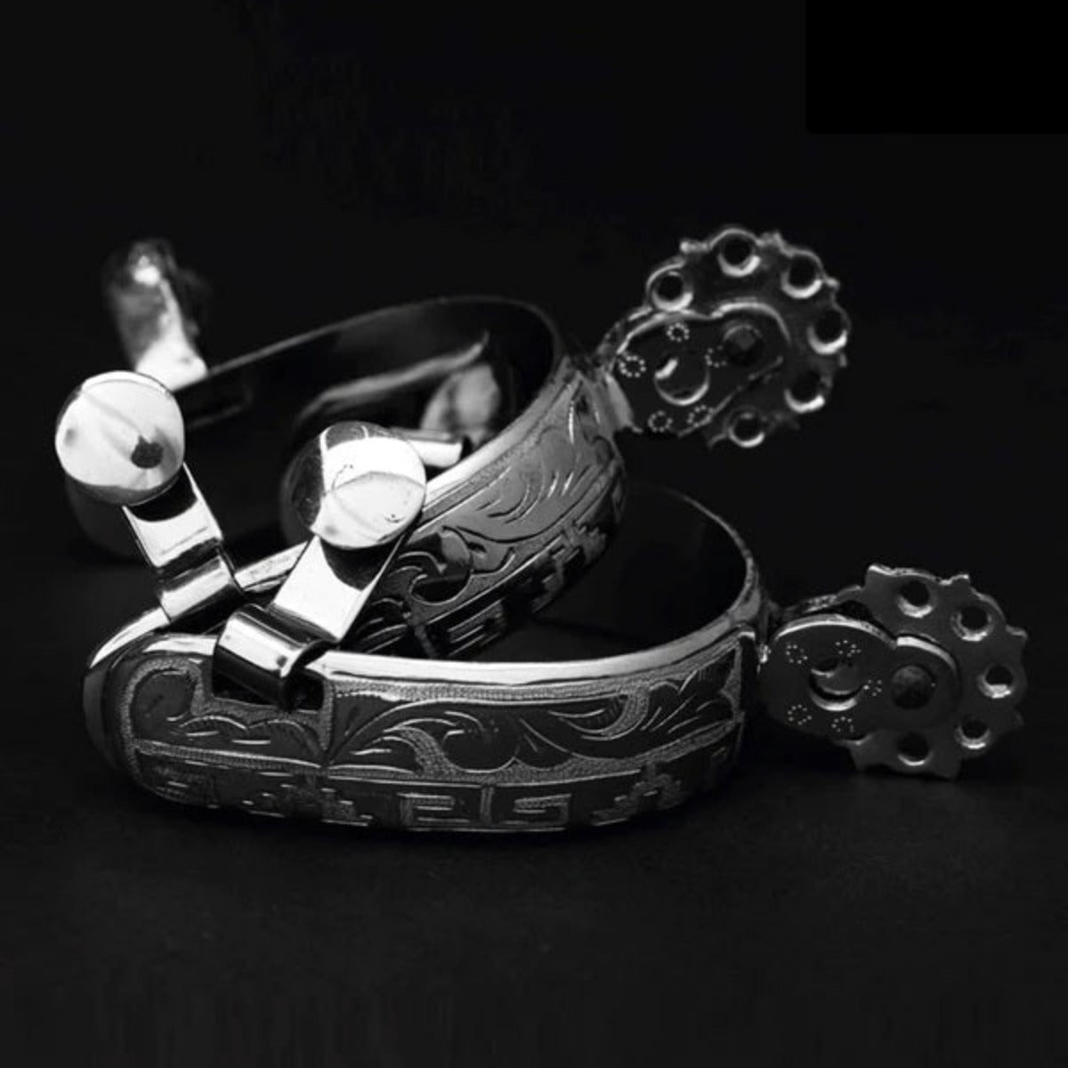 Espuelas Finas Charras de Acero con Rodaja de 1.5" IMP-53513 - ImporMexico