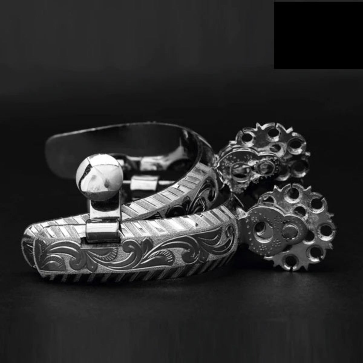 Espuelas Finas Charras de Acero con Rodaja de 1.5" IMP-53526 - ImporMexico