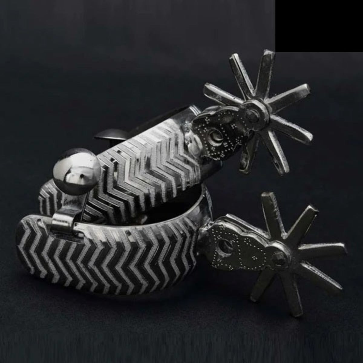 Espuelas Finas Charras de Acero con Rodaja de 2.5" IMP-53414 - ImporMexico