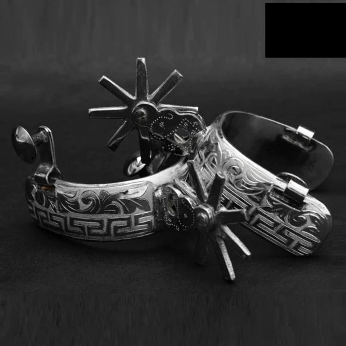 Espuelas Finas Charras de Acero con Rodaja de 2.5" IMP-53416 - ImporMexico