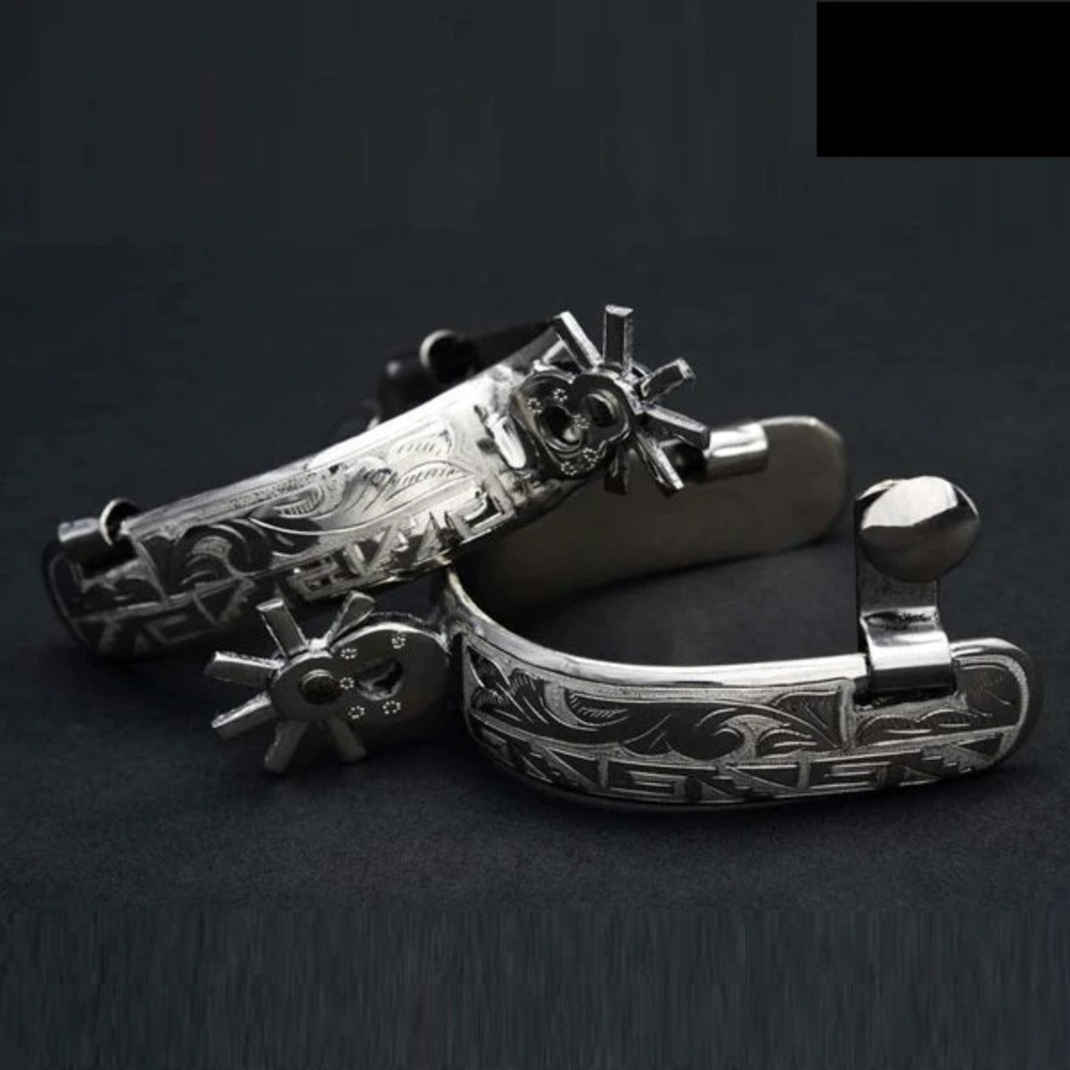 Espuelas Finas Charras de Acero con Rodaja de 2.5" IMP-53518 - ImporMexico