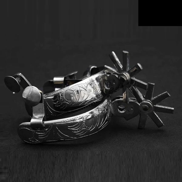 Espuelas Finas Charras de Acero con Rodaja de 2.5" IMP-53525 - ImporMexico