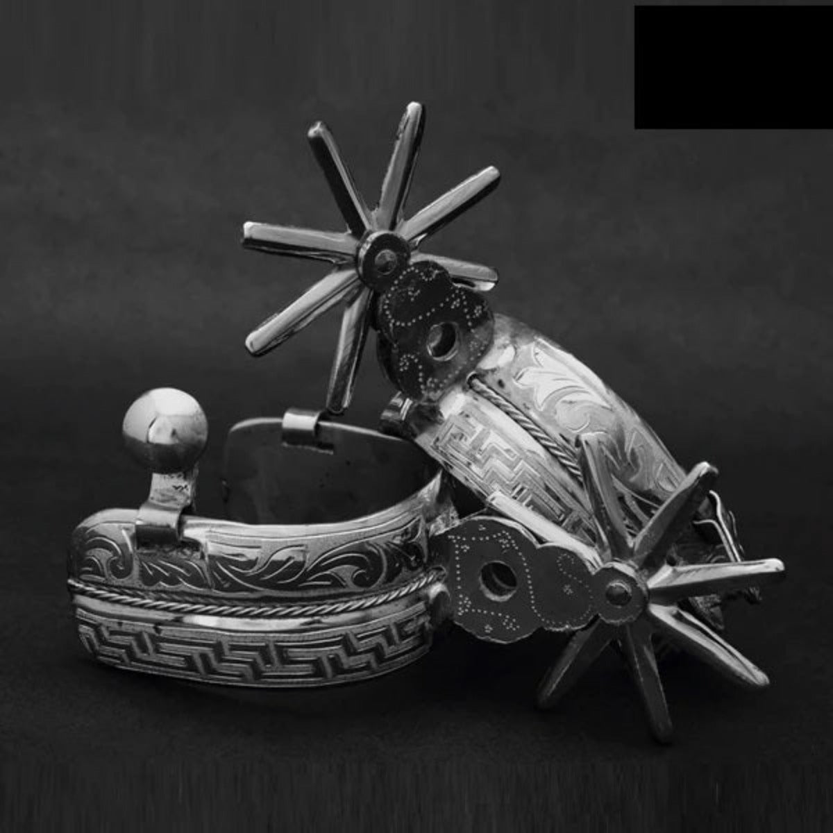 Espuelas Finas Charras de Acero con Rodaja de 3.5" IMP-53311 - ImporMexico