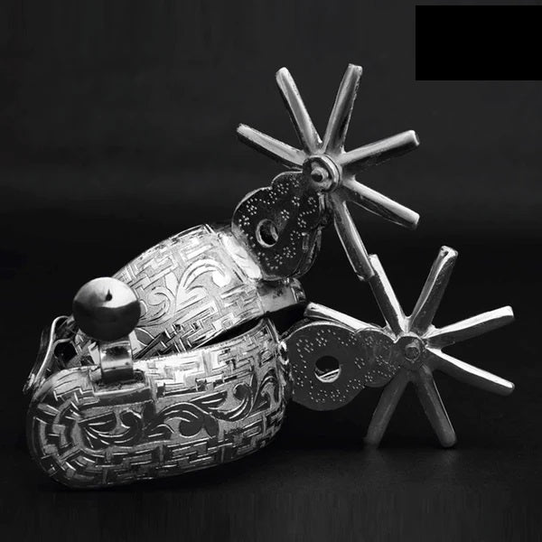 Espuelas Finas Charras de Acero con Rodaja de 3.5" IMP-53312 - ImporMexico