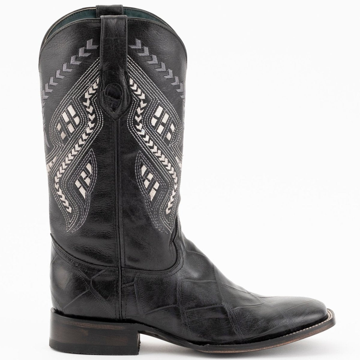 Ferrini Jesse Men's Print Alligator Boots Handcrafted Black - Ferrini Boots