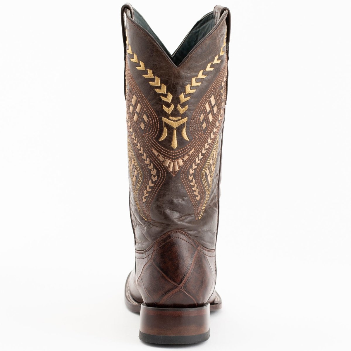 Ferrini Jesse Men's Print Alligator Boots Handcrafted Chocolate - Ferrini Boots