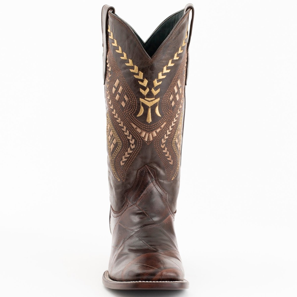 Ferrini Jesse Men's Print Alligator Boots Handcrafted Chocolate - Ferrini Boots