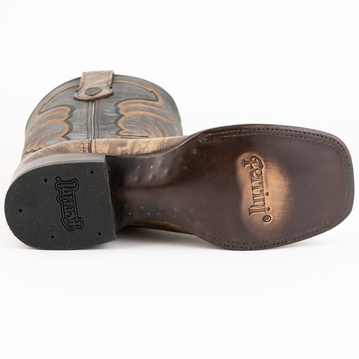 Ferrini Men's Blaze Hunter Square Toe Boots Handcrafted - Oak - Ferrini Boots