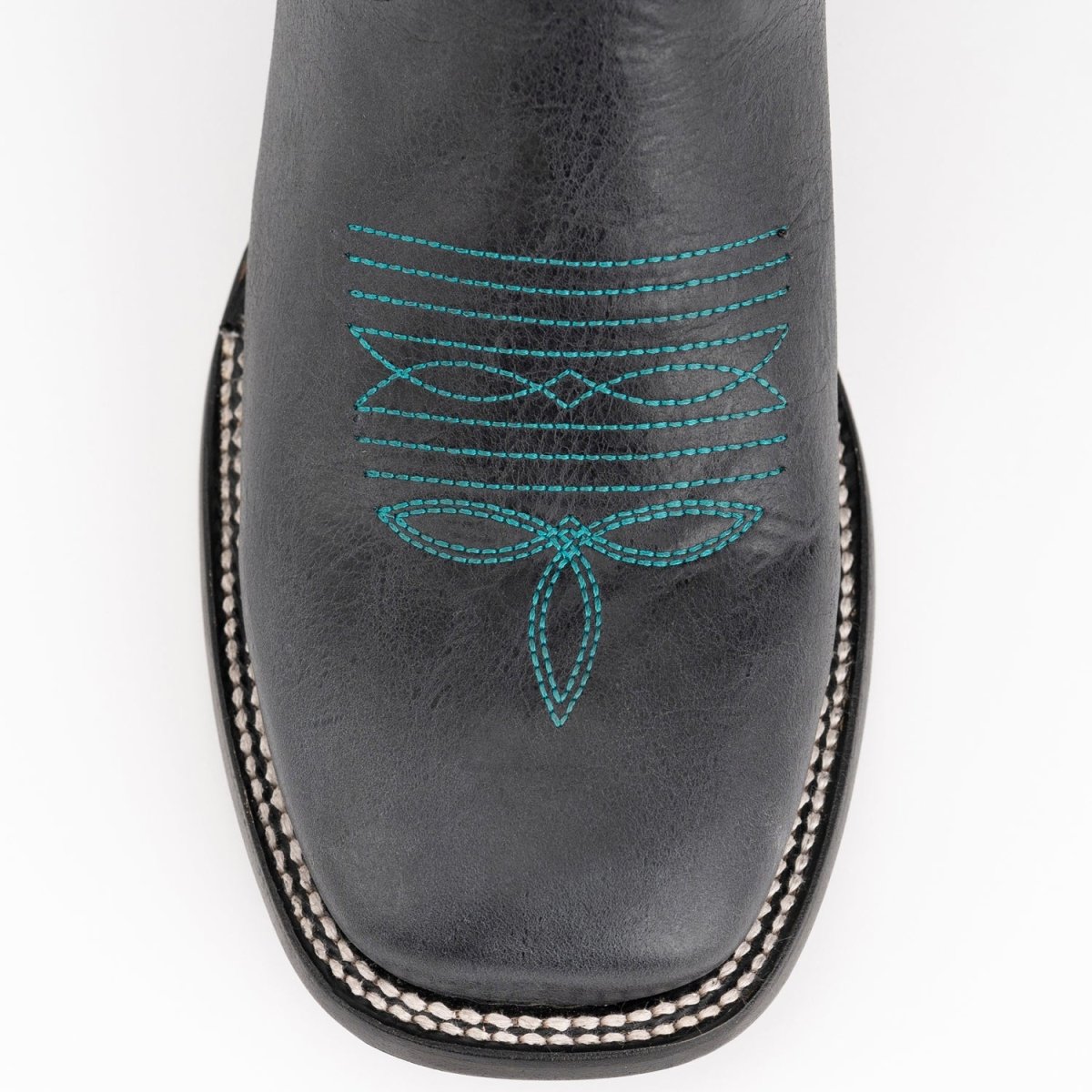 Ferrini Men's Blaze Leather Square Toe Boots Handcrafted - Black - Ferrini Boots