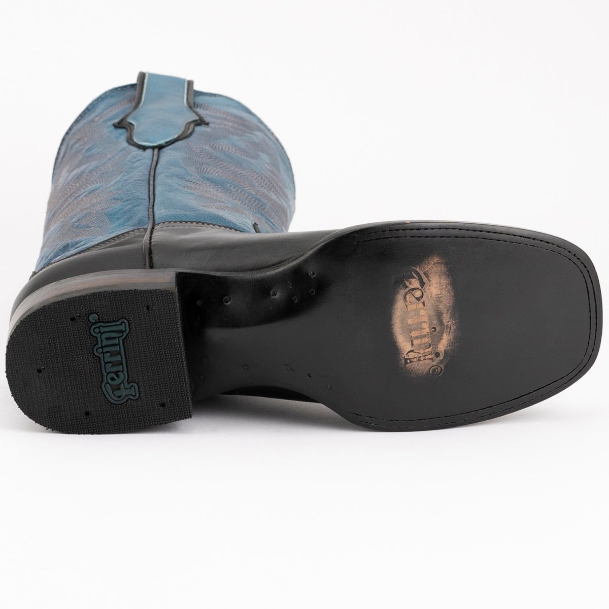 Ferrini Men's Gunner Leather Boots Handcrafted - Black - Ferrini Boots