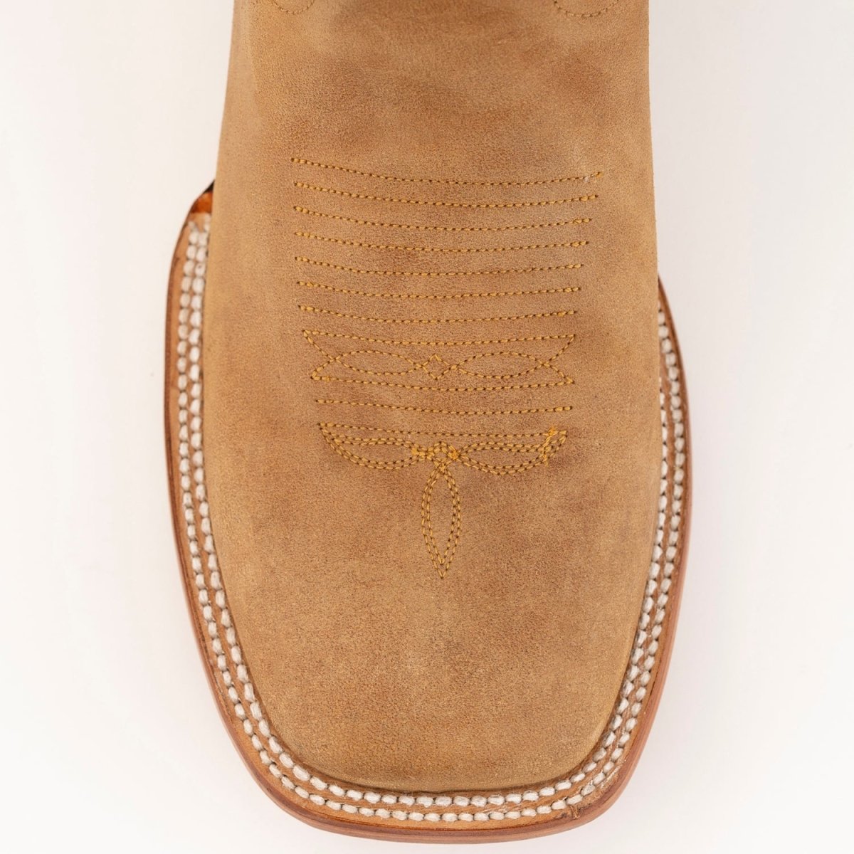 Ferrini Men's Kingston Leather Square Toe Boots Handcrafted - Antique Saddle - Ferrini Boots