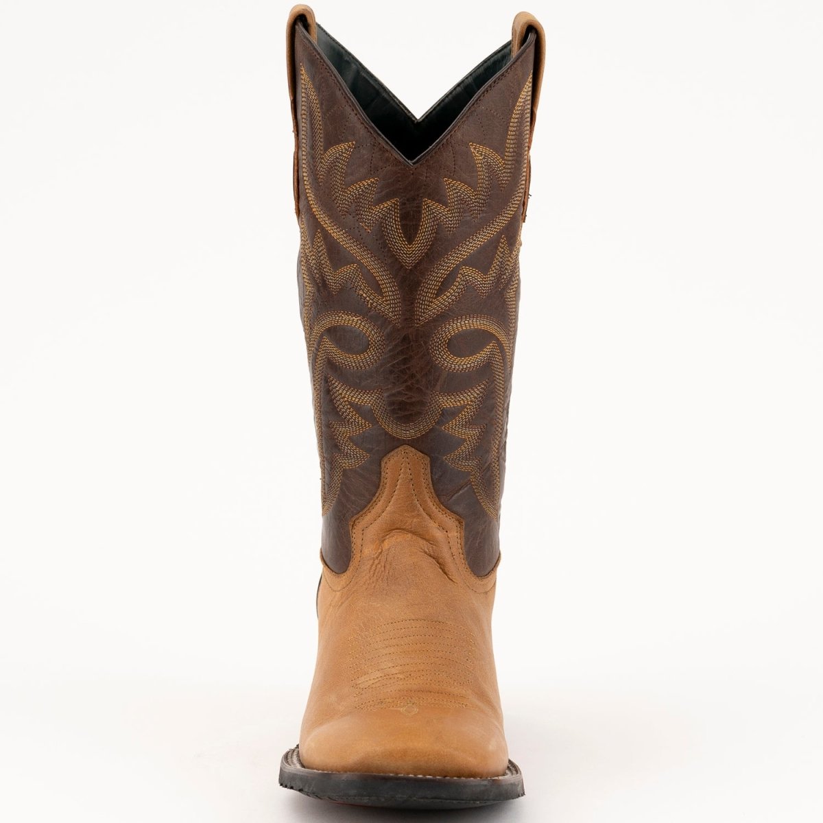 Ferrini Men's Kingston Rubber Sole Boots Handcrafted - Antique Saddle - Ferrini Boots