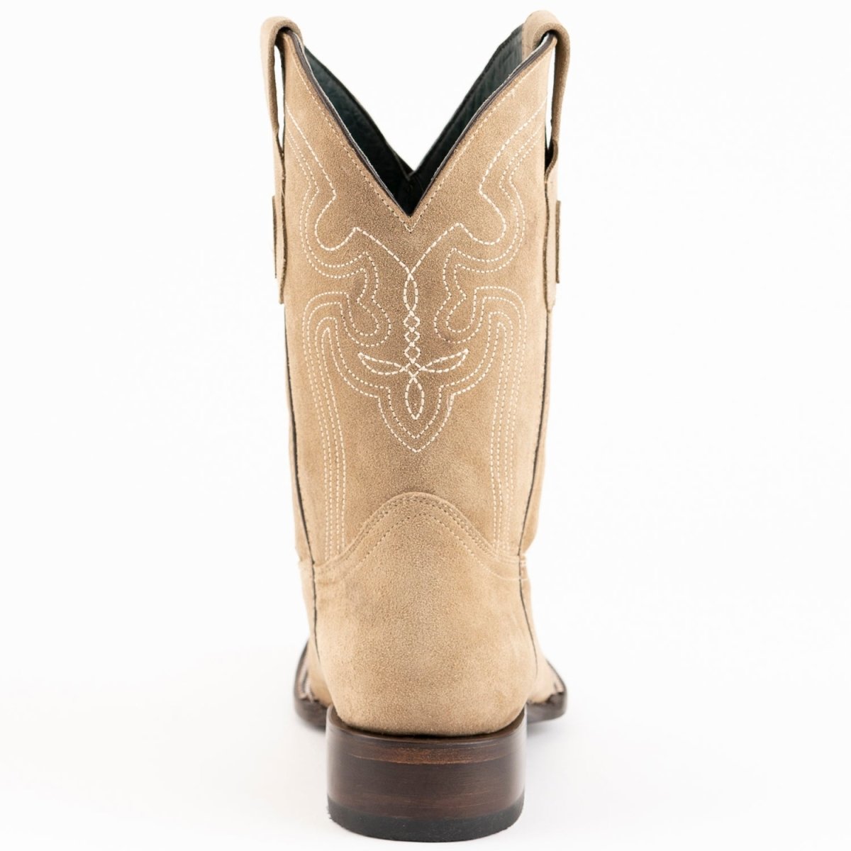 Ferrini Men's Roughrider Narrow Square Toe Boots Handcrafted - Taupe - Ferrini Boots