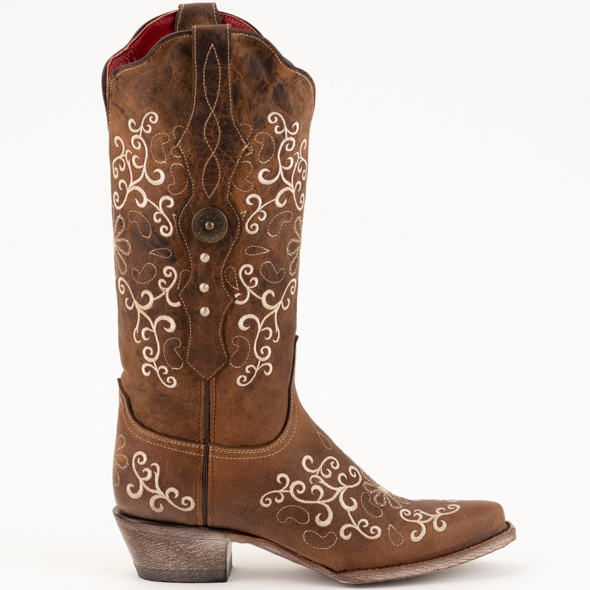 Ferrini Women's Bella Snip Toe Boots Handcrafted - Brown - Ferrini Boots