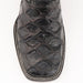 Ferrini Women's Bronco Square Toe Boots Pirarucu Fish Print - Black - Ferrini Boots