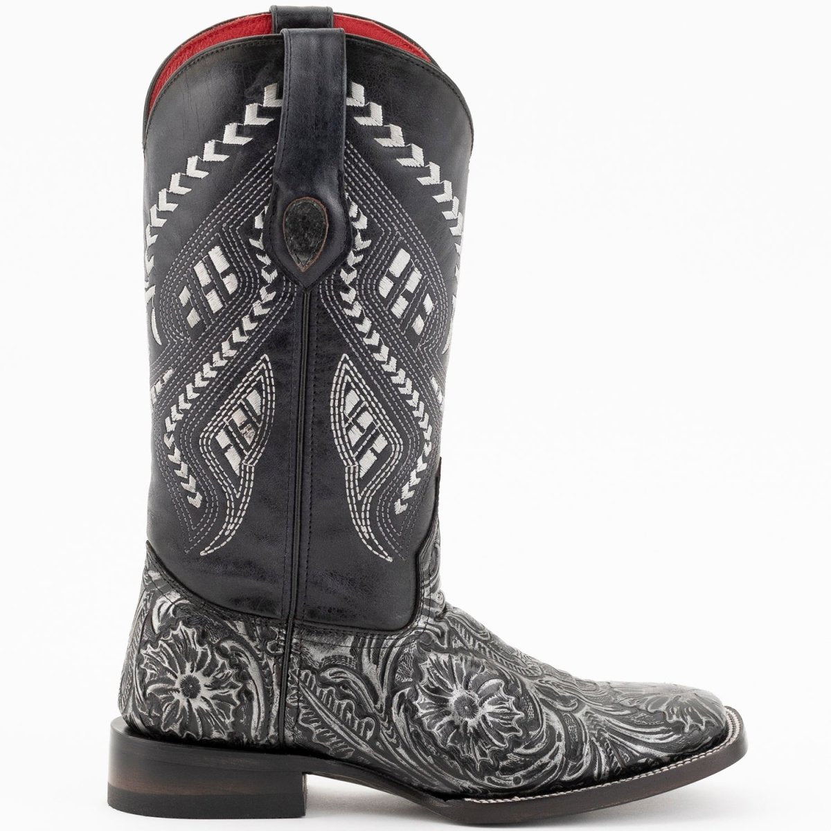 Ferrini Women's Cleopatra Square Toe Boots Handcrafted - Silver - Ferrini Boots