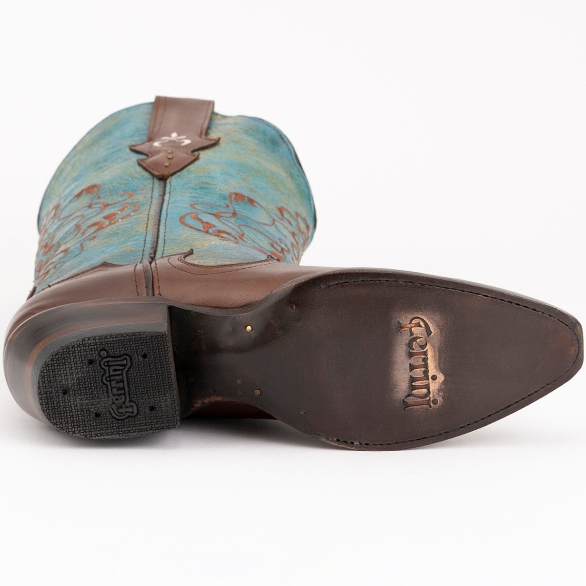 Ferrini Women's Duchess Snip Toe Boots Handcrafted - Kango Brown - Ferrini Boots