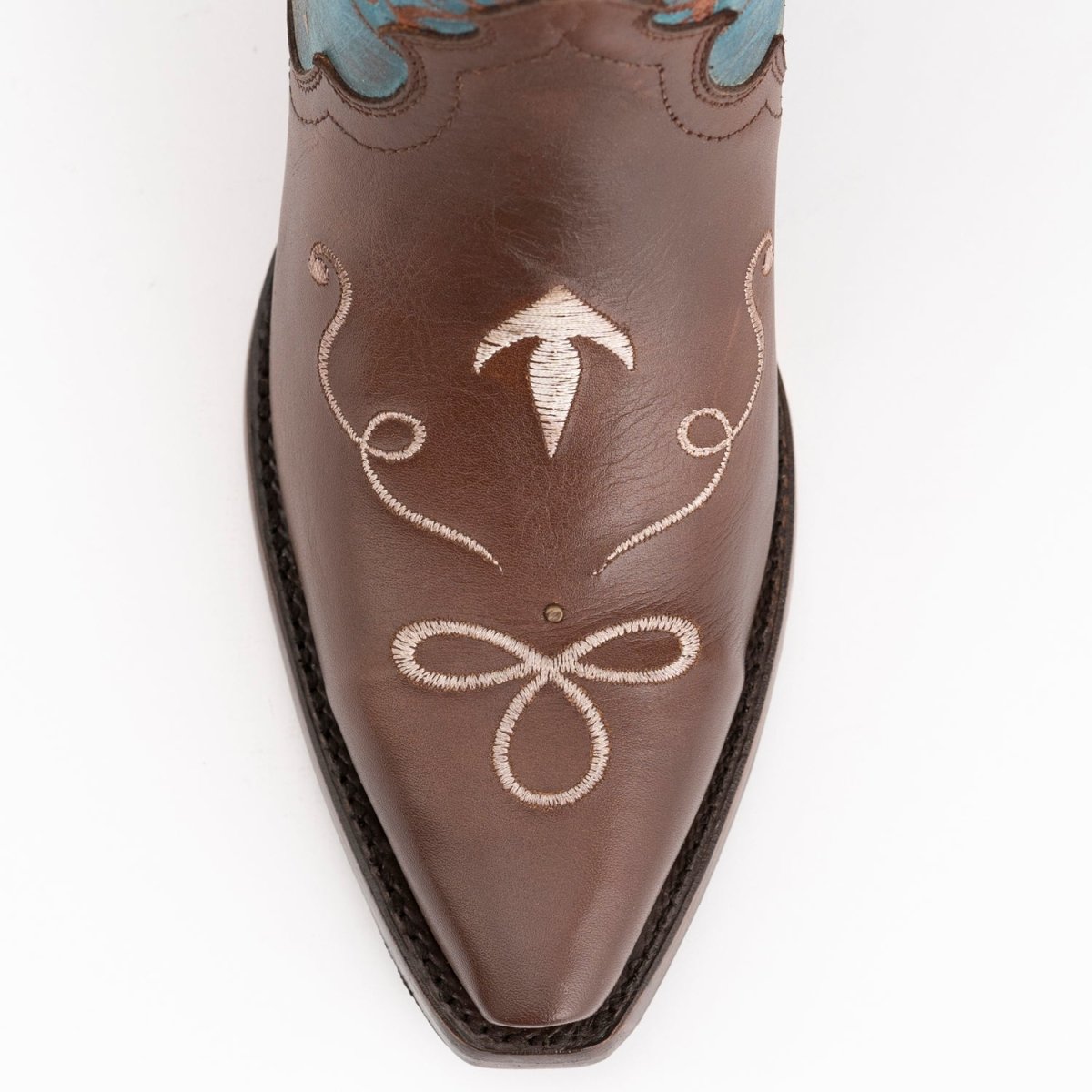 Ferrini Women's Duchess Snip Toe Boots Handcrafted - Kango Brown - Ferrini Boots