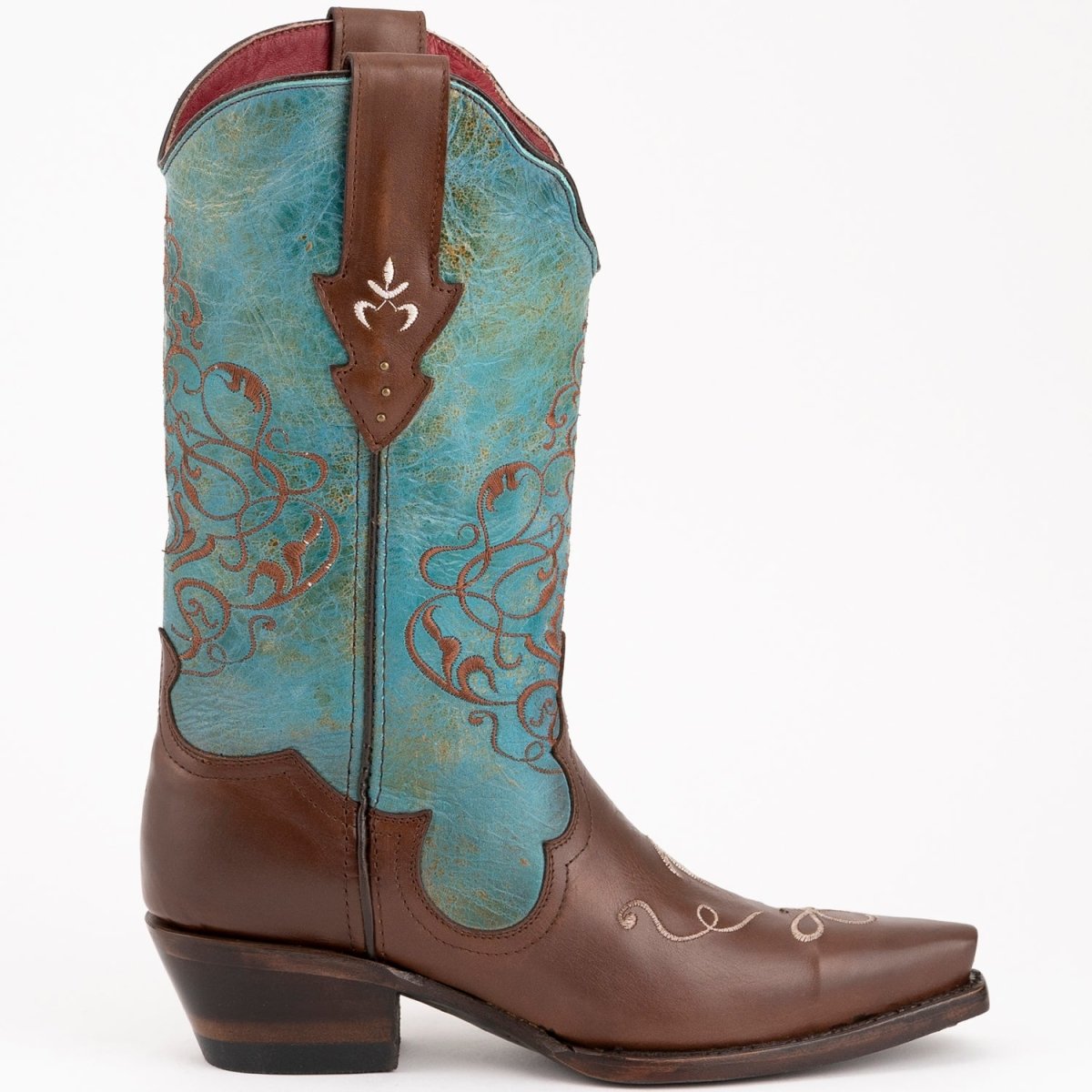 Ferrini Women's Duchess Snip Toe Boots Handcrafted - Kango Brown - Ferrini Boots