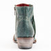 Ferrini Women's Fringe Round Toe Ankle Boots Handcrafted - Turquoise - Ferrini Boots