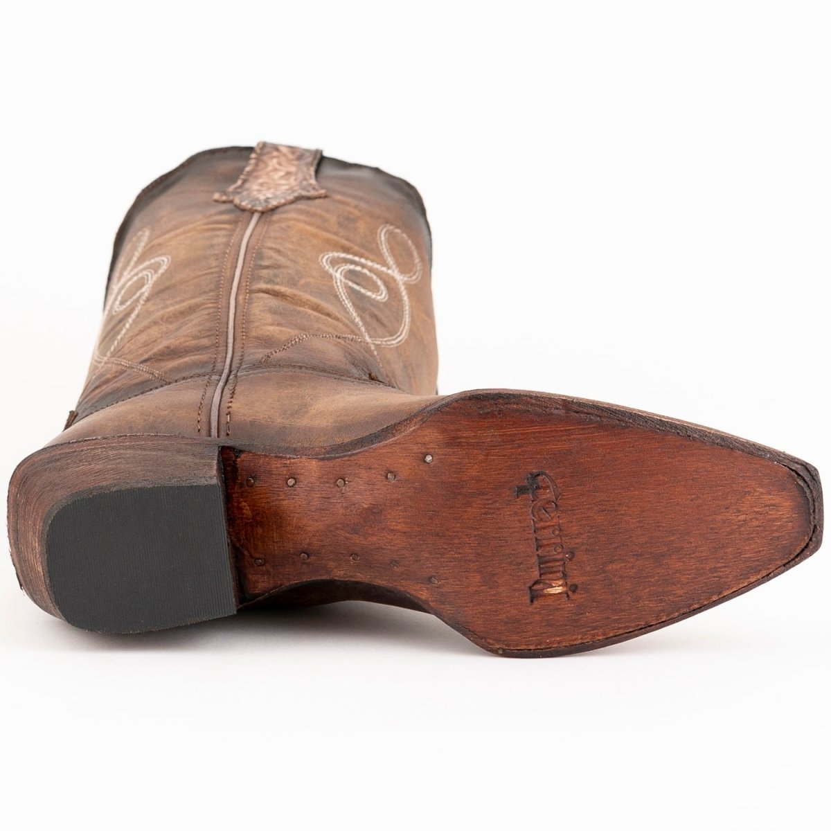 Ferrini Women's Madison Snip Toe Boots Handcrafted - Brown - Ferrini Boots