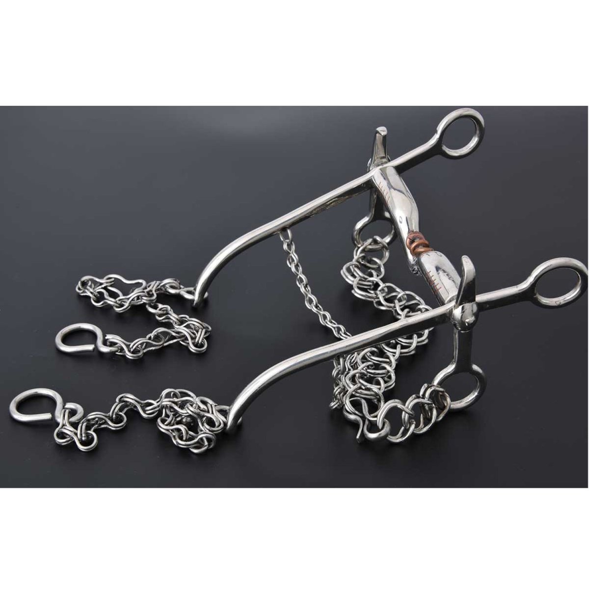 Freno Fino de Tijera para Caballo de Acero Inoxidable WD-1205 - White Diamonds Boots