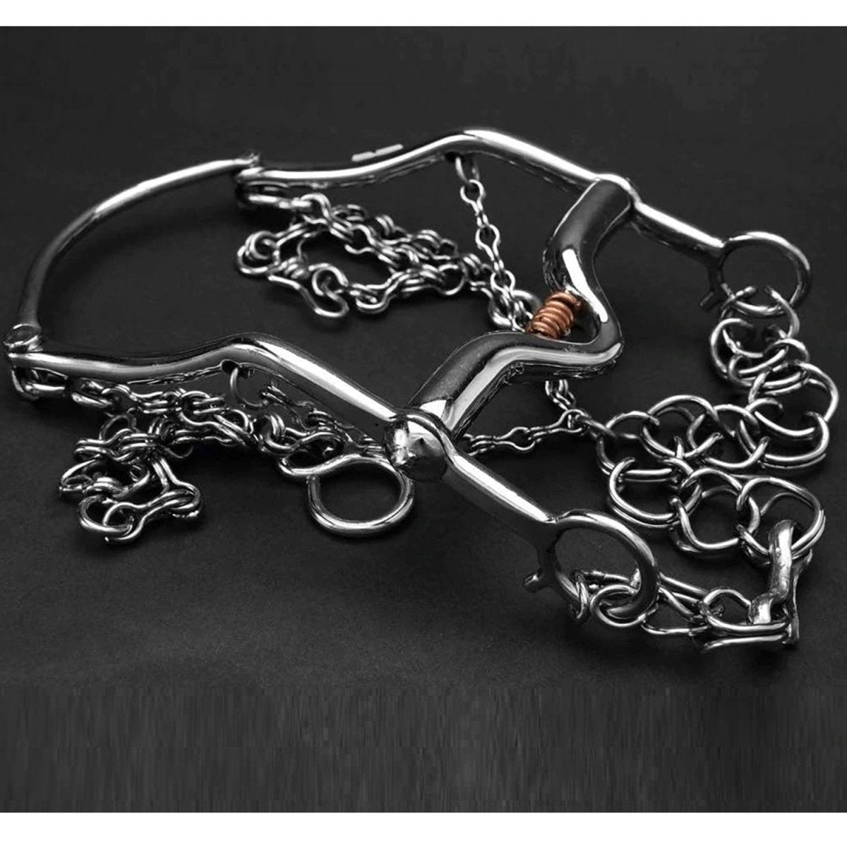 Freno Fino para Caballo de Acero Inoxidable con Barril de Cobre IMP-51211 - ImporMexico