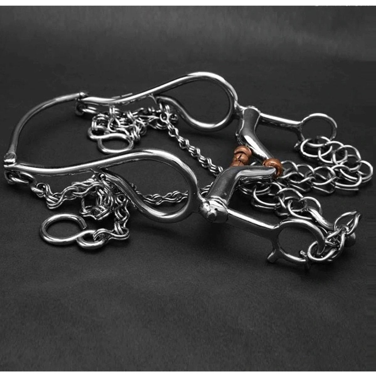 Freno Fino para Caballo de Acero Inoxidable con Barril de Cobre IMP-51213 - ImporMexico