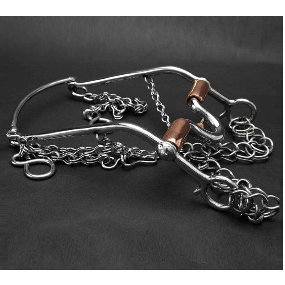 Freno Fino para Caballo de Acero Inoxidable con Barril de Cobre IMP-51215 - ImporMexico