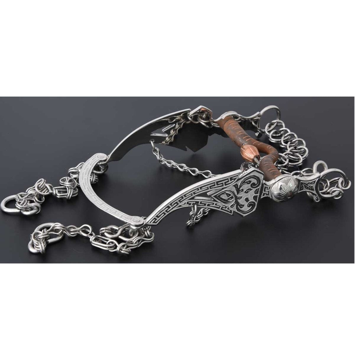 Freno Fino para Caballo de Acero Inoxidable WD-1189 - White Diamonds Boots