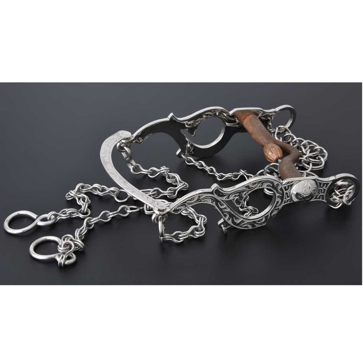 Freno Fino para Caballo de Acero Inoxidable WD-1198 - White Diamonds Boots