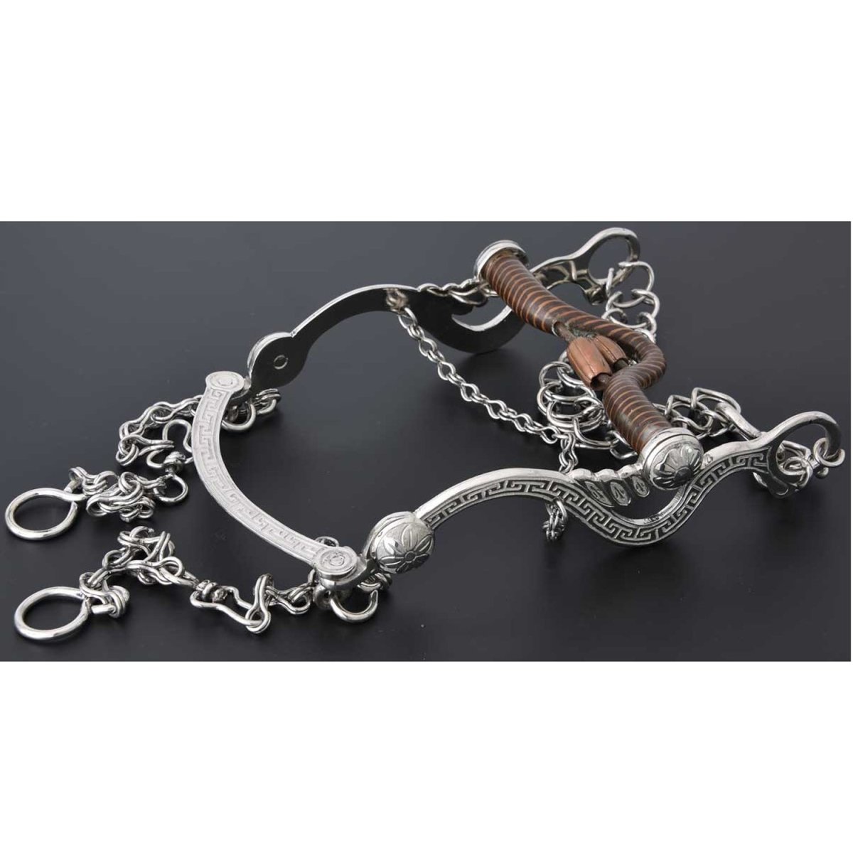 Freno Fino para Caballo de Acero Inoxidable WD-1204 - White Diamonds Boots