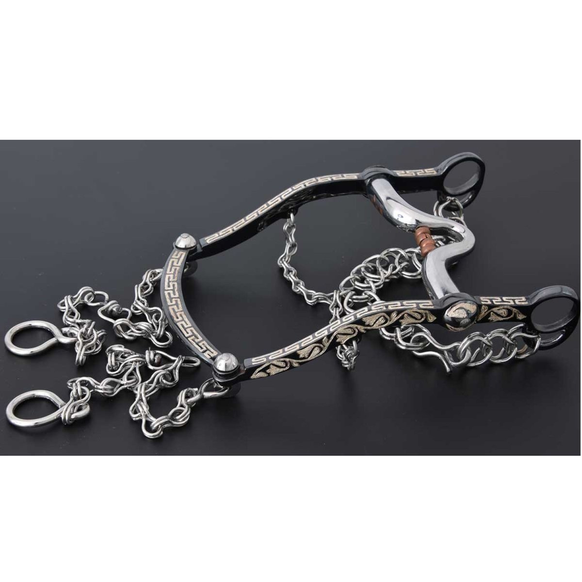 Freno Fino para Caballo Estilo Antiguo de Plata WD-1186 - White Diamonds Boots