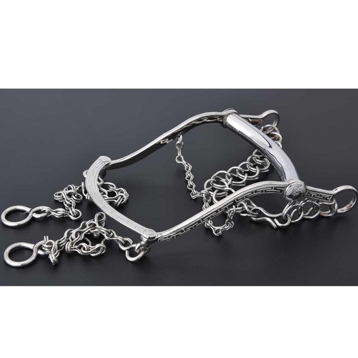 Freno Regular para Caballo de Acero Inoxidable WD-1119 - White Diamonds Boots