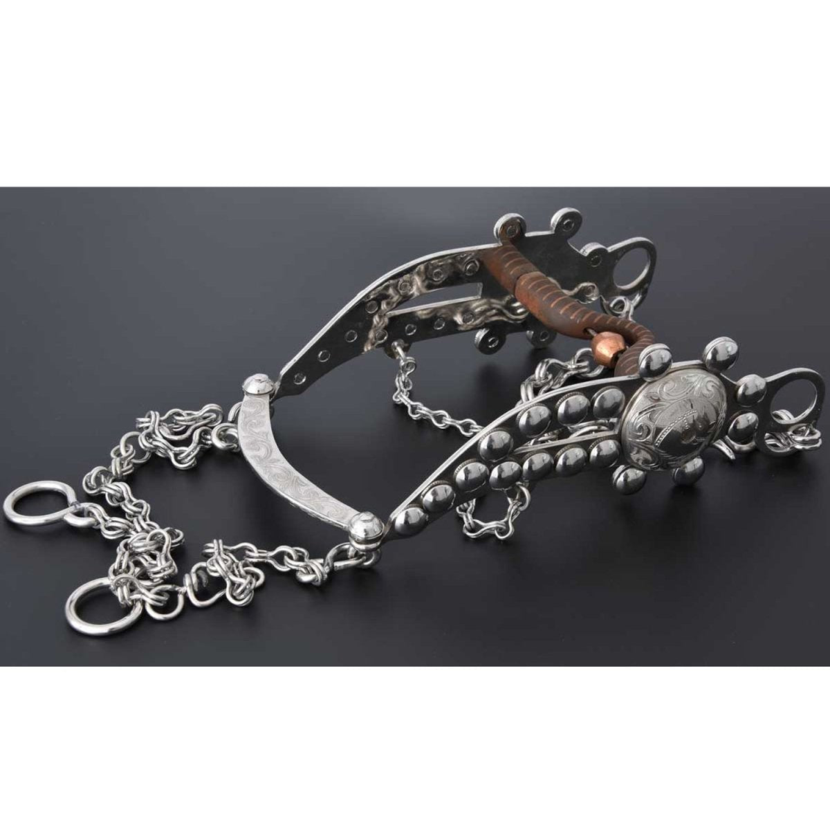 Freno Regular para Caballo de Acero Inoxidable WD-1193 - White Diamonds Boots