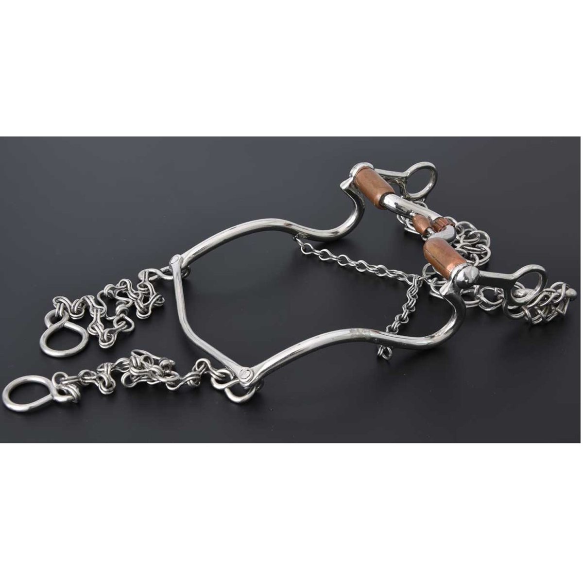 Freno Regular para Caballo de Acero Inoxidable WD-1200 - White Diamonds Boots