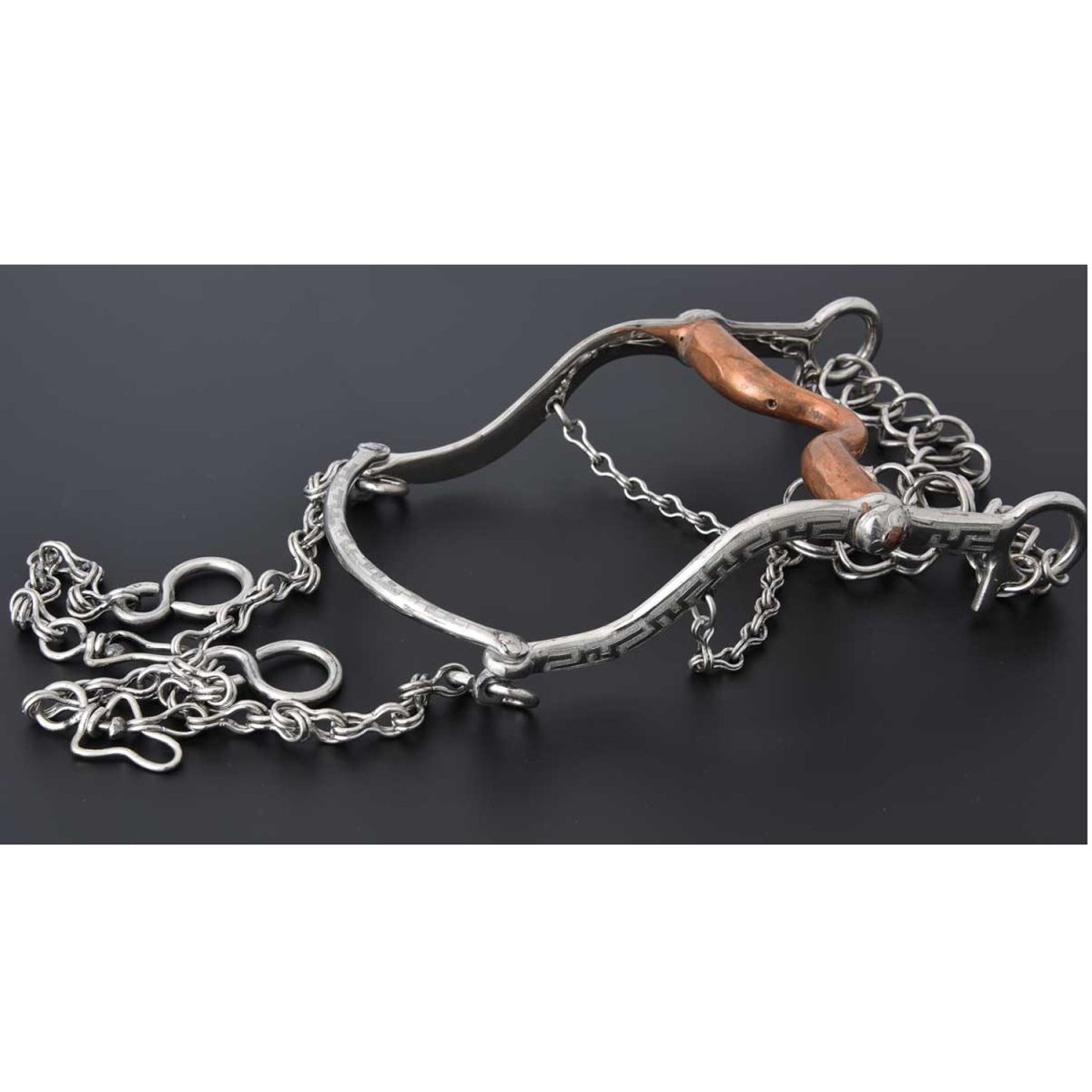 Freno Regular para Caballo de Acero Inoxidable WD-1202 - White Diamonds Boots