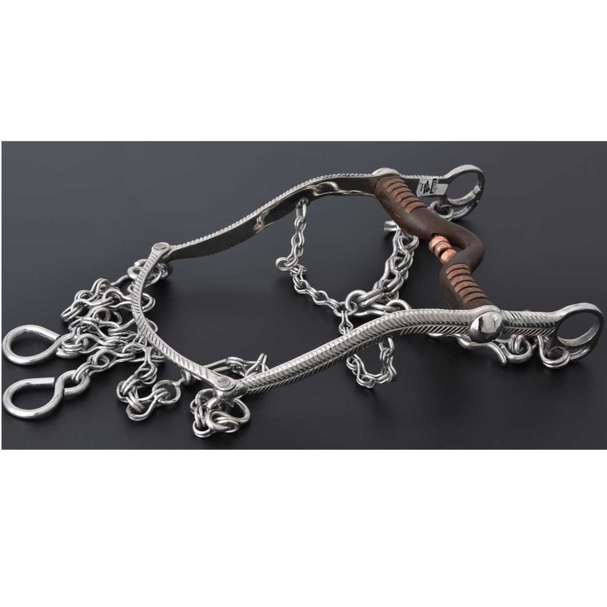 Freno Regular para Caballo de Acero Inoxidable WD-1203 - White Diamonds Boots