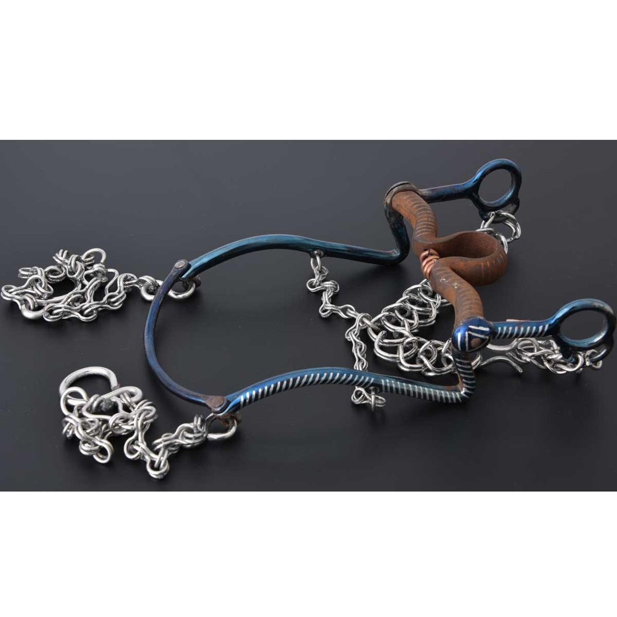 Freno Regular para Caballo de Pavon Azul WD-1208 - White Diamonds Boots