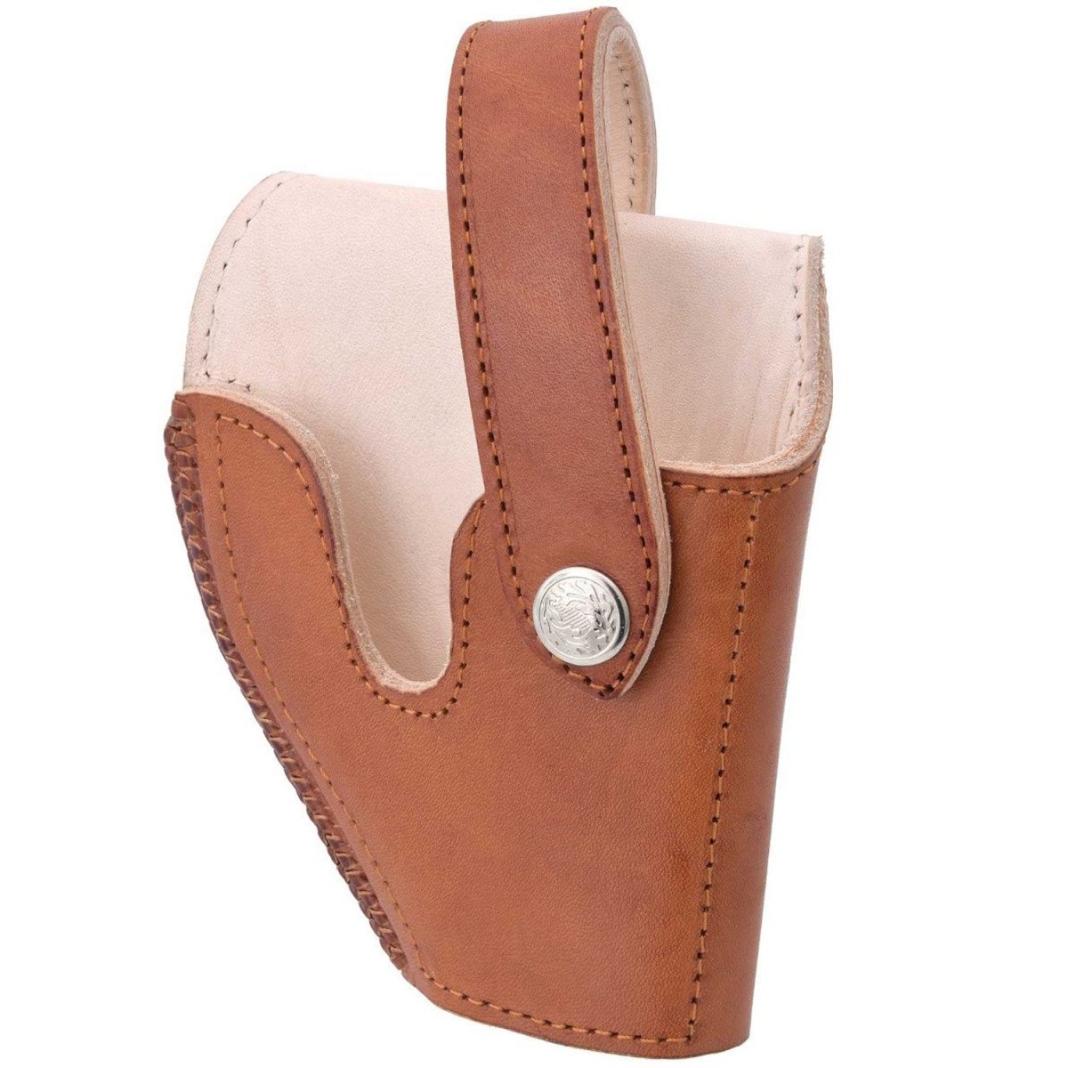 Funda para Pistola de Cuero Original Vikini Color Natural Lisa WD-1696 - White Diamonds Boots