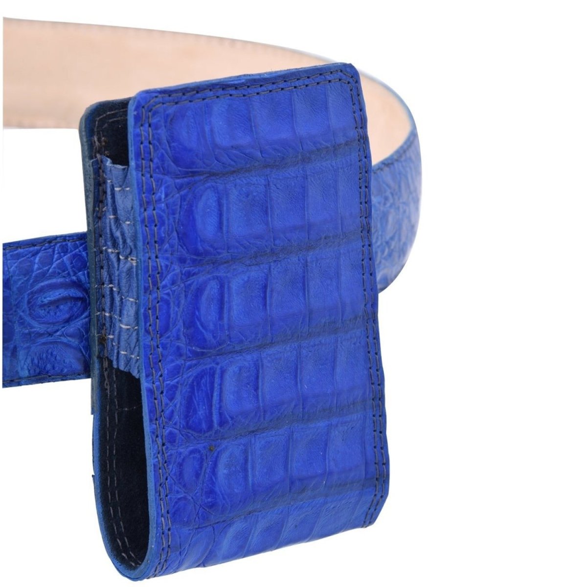 Funda para Smartphone de Cocodrilo Caiman Original Azul WD-1642 - White Diamonds Boots