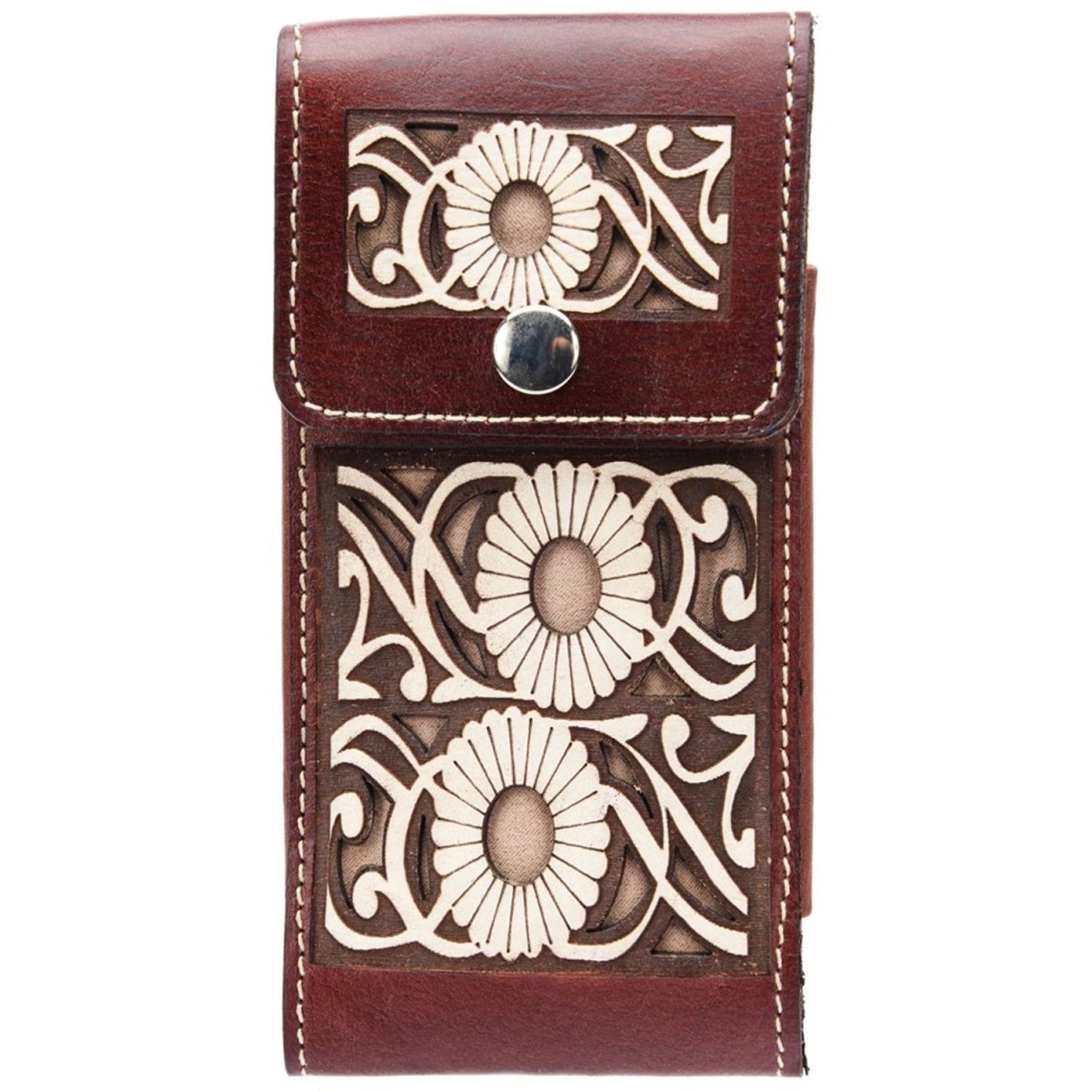 Funda para Smartphone de Cuero Corte Laser Original Shedron WD-1597 - White Diamonds Boots